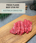 Fresh halal beef flank stir fry in Singapore