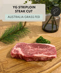 Australia grass fed striploin steak halal