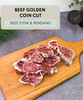 Halal beef golden coin cut in Singapore