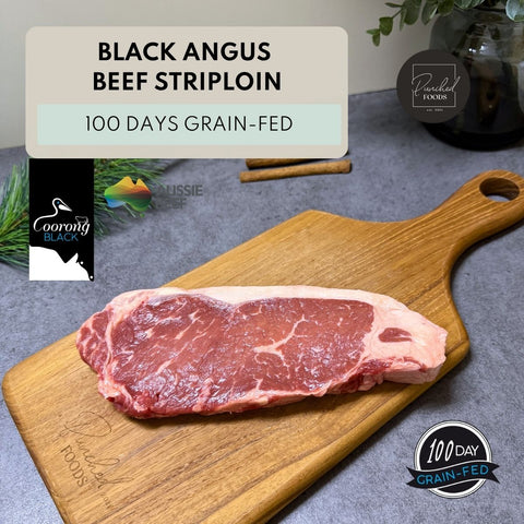 Australia Black Angus Grain Fed Beef Striploin Steak 300G (Halal)