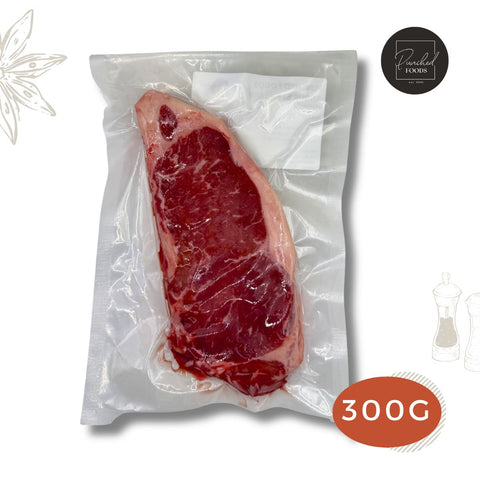 Australia Black Angus Grain Fed Beef Striploin Steak 300G (Halal)
