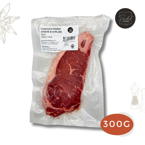 Australia Black Angus Grain Fed Beef Striploin Steak 300G (Halal)