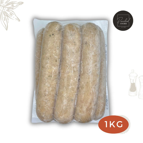 Chicken Bratwurst 6 inch sausage Halal