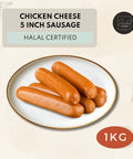 Halal Chicken Cheese Sausage 5 inch