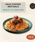 Halal chicken meatball for pasta