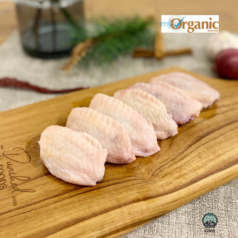 Halal organic mid joint chicken wings