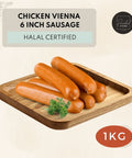 Chicken Vienna 6 inch sausage Halal