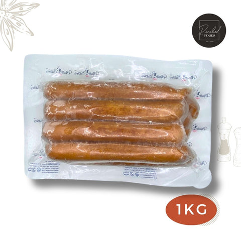 Chunky Smoked Chicken Sausage 8 inch Halal