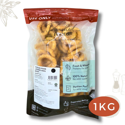 Crumbed Onion Rings 1KG (Halal)