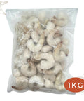 Frozen Deshelled Vannamei Prawns peeled and tail on PTO 31/40