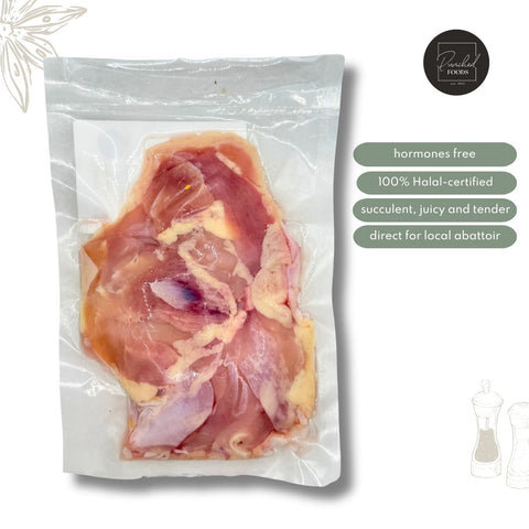 Hormone free Fresh chicken boneless leg Singapore