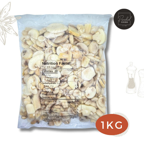Halal Frozen Mushroom Slices 1KG