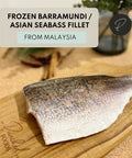 frozen barramundi or asian seabass fillet