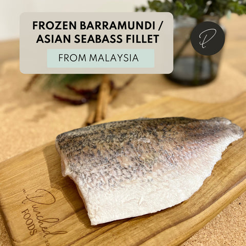 frozen barramundi or asian seabass fillet