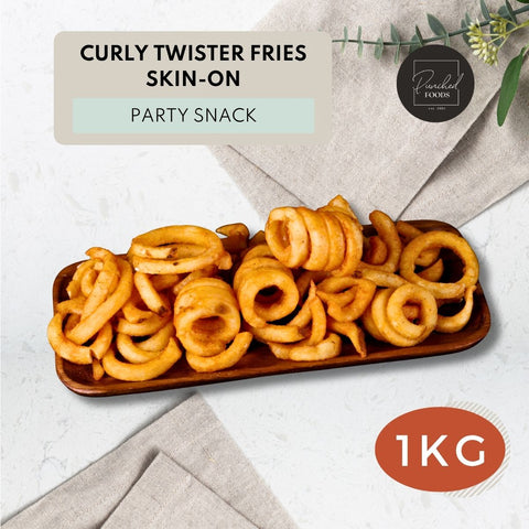 Twister Curly Fries (skin-on) 1KG (Halal)