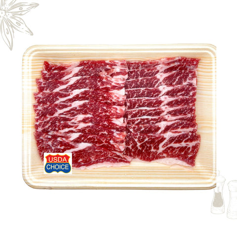 Halal US boneless short ribs prime karubi yakiniku