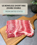 Halal US short ribs shabu shabu