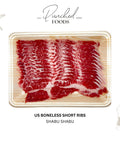 Halal US short ribs shabu shabu