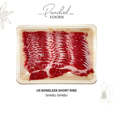 Halal US short ribs shabu shabu