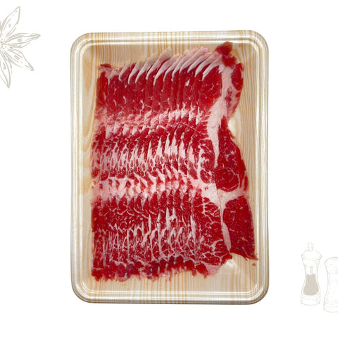 Halal US short ribs shabu shabu