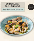 Frozen White Clams Shell On 50/60